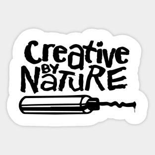 Creative by nature Sticker